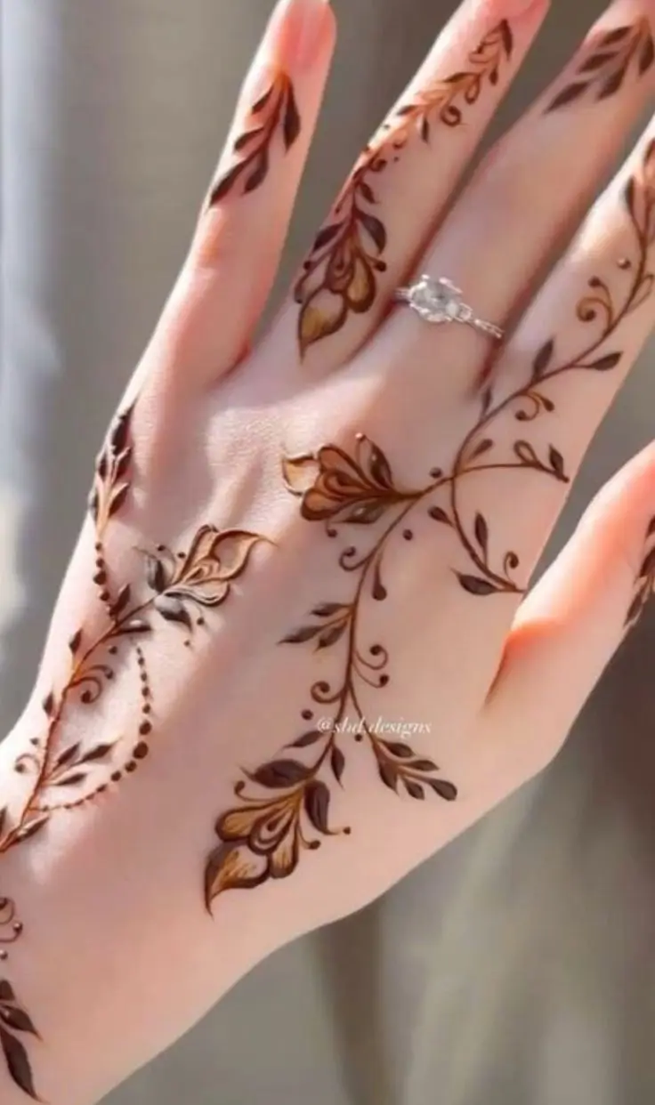 stylish-back-hand-mehndi-designs-box-design